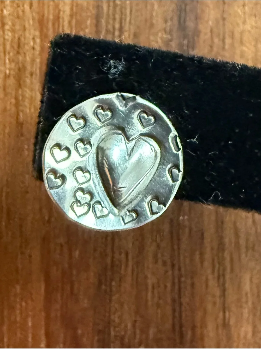 Sterling Silver 925 Stud Earrings Hammered Heart Round